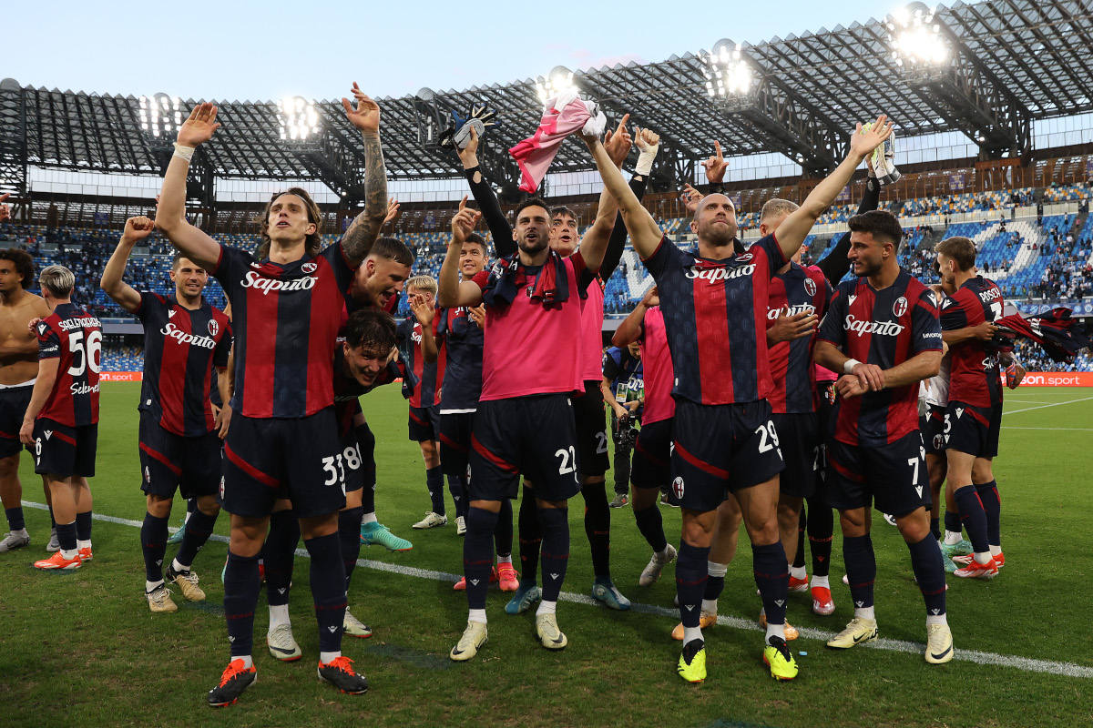 Bologna Celebrate Champions League Qualification