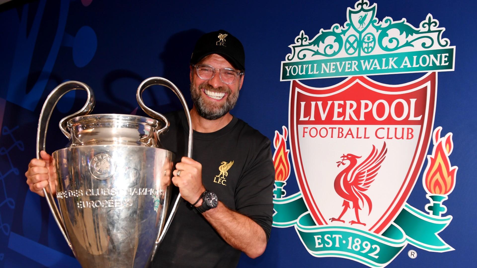 Klopp wiith Champions League Trophy